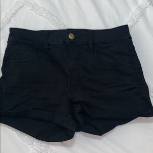 American Eagle Black Hi-Rise Shortie Size 10